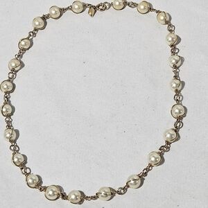 Vintage 16" Sarah Coventry Faux Pearl Choker Necklace